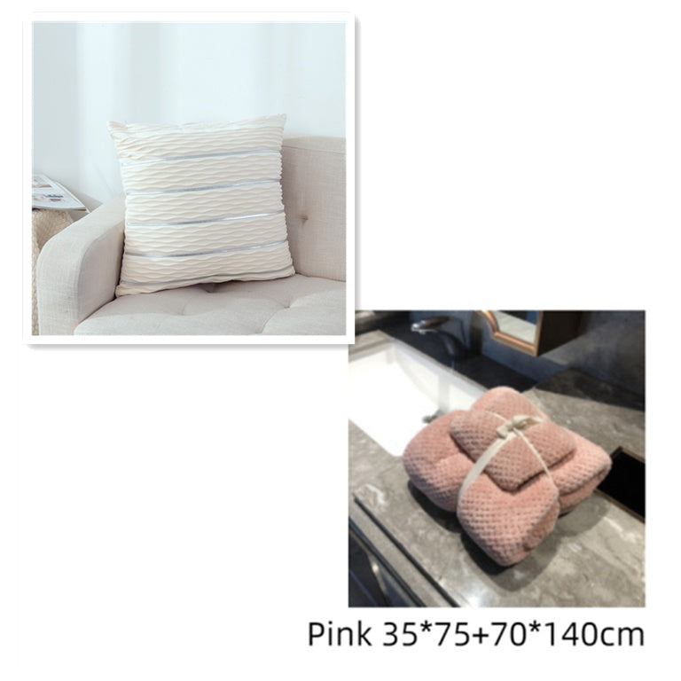 Luxury Striped Velvet Cushion Cover
