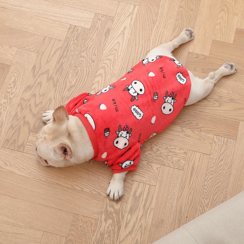 Dog's French Plush Pajamas Pets, Pet Supplies