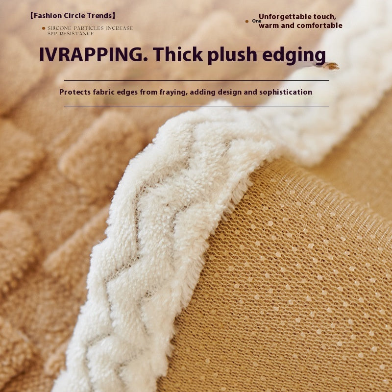 Heavy Weight Cotton Velvet Sofa Cover - Anti-Scratch Pet Protection-Premium Furniture Cover