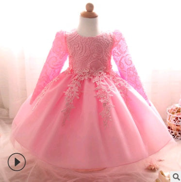 Langärmliges Brautkleid für Kinder