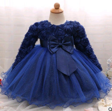 Langärmliges Brautkleid für Kinder
