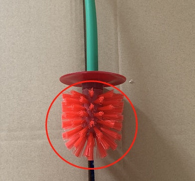 Weiche Toilettenbürste für den Haushalt mit langem Griff, Kirsch-Toilettenbürste, Toilettenbürstenset