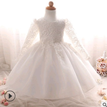 Langärmliges Brautkleid für Kinder