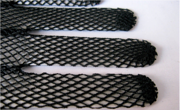 1 Paar gestrickte Stretch-Mesh-Handschuhe, Hochzeitshandschuhe