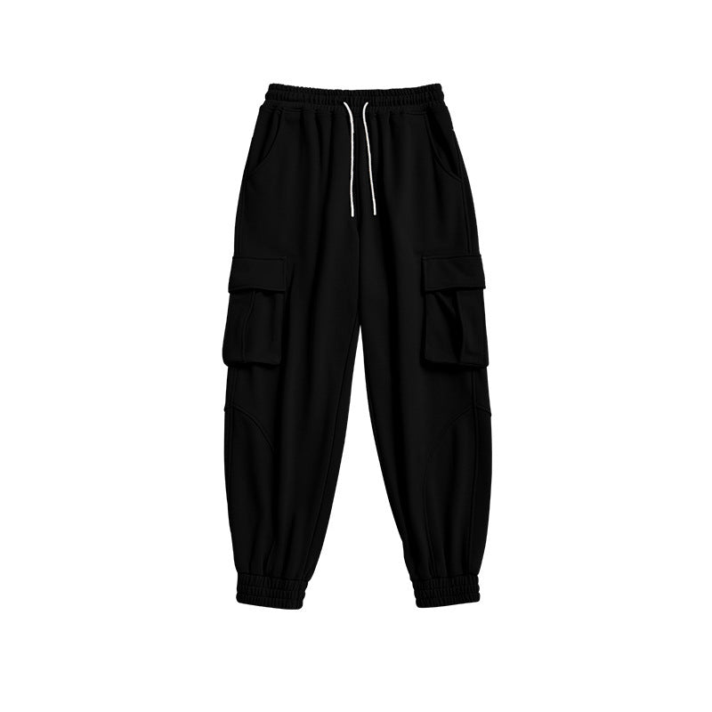 Solid Colour Overalls, Knit Pants, All-match Trousers, Women's Sports Pants