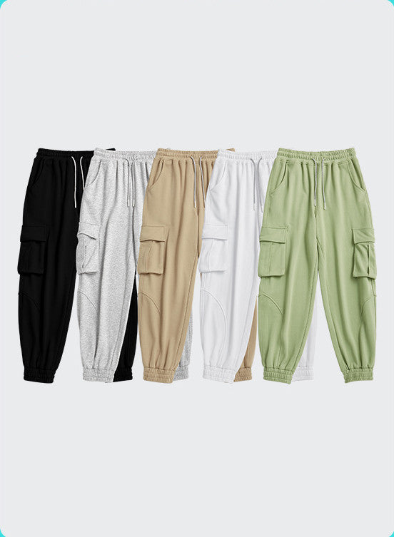 Solid Colour Overalls, Knit Pants, All-match Trousers, Women's Sports Pants