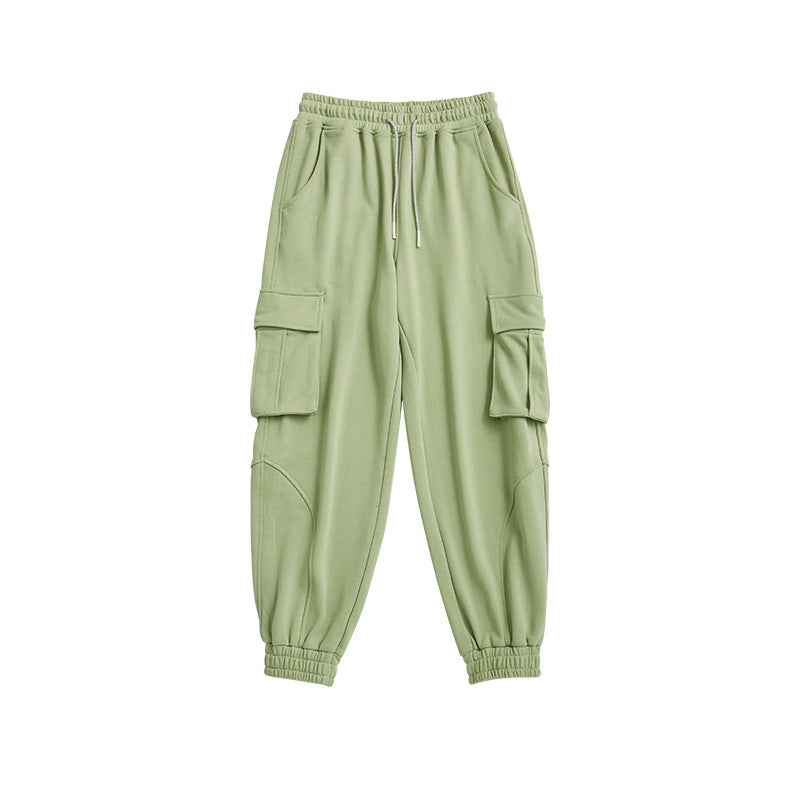 Solid Colour Overalls, Knit Pants, All-match Trousers, Women's Sports Pants