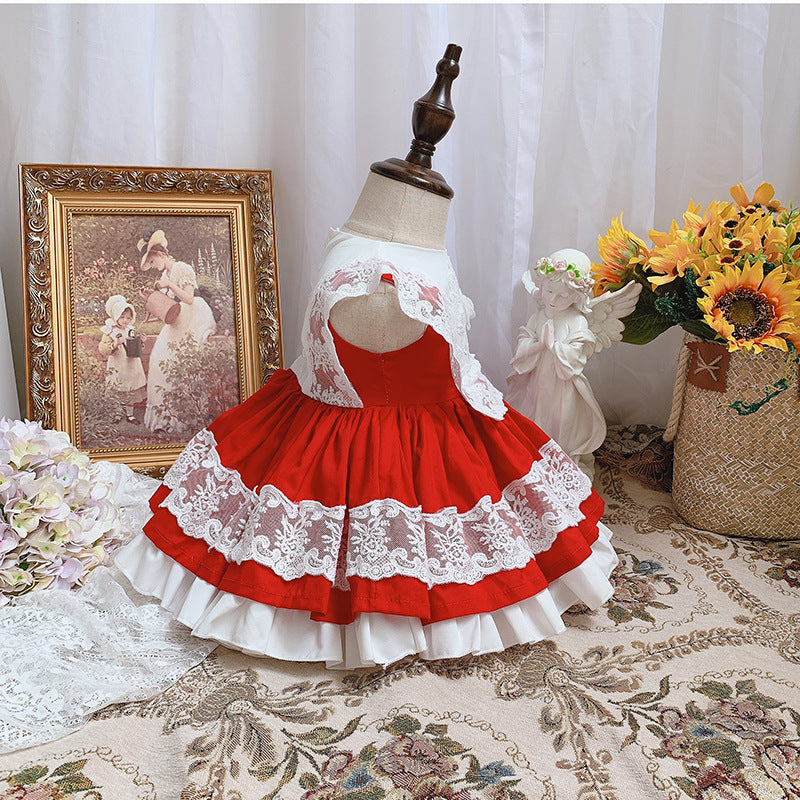 Mädchen Geburtstagspartykleid, Kinderprinzessinnenkleid