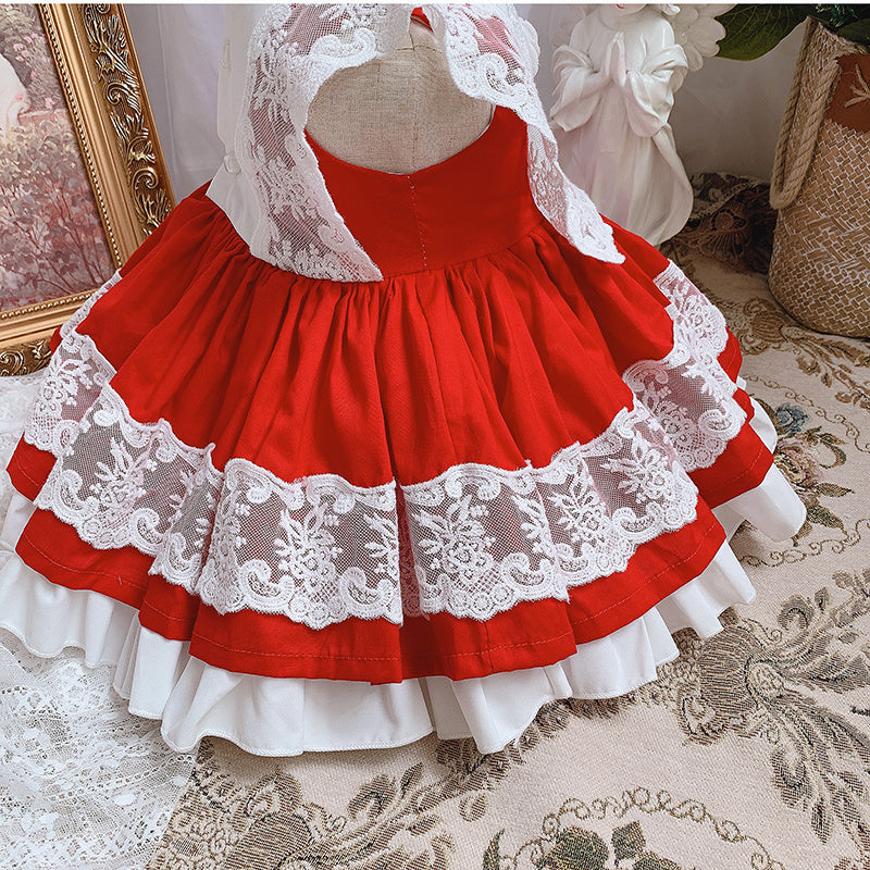 Mädchen Geburtstagspartykleid, Kinderprinzessinnenkleid