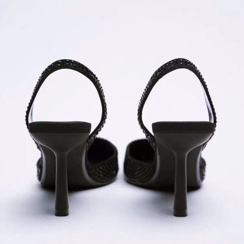 Ladies' Evening Shoes, Party Sandals, Women's High Heel Pointed Toe Shoes