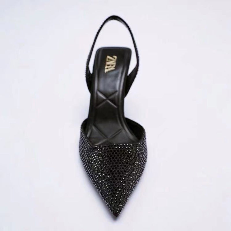 Ladies' Evening Shoes, Party Sandals, Women's High Heel Pointed Toe Shoes
