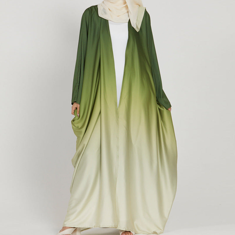 Elegant Tie-dye Gradient Abaya