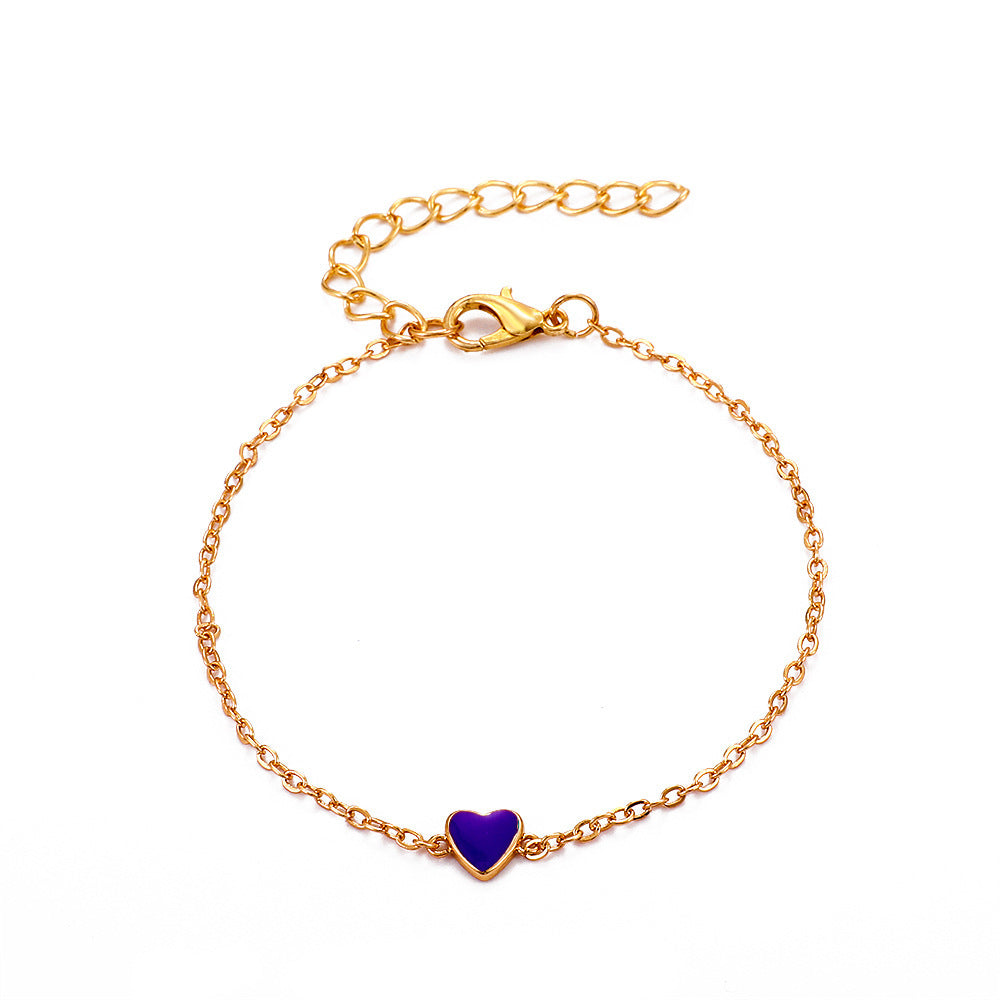 Pfirsichherz Armband, Valentinstagsgeschenk