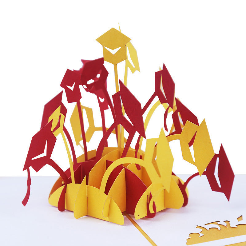Dreidimensionale Grußkarte, Kreative 3D-Geschenkkarte, Abschlussgeschenkkarte