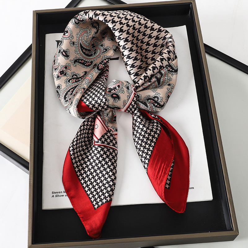 Korean Style Artificial Silk Scarf
