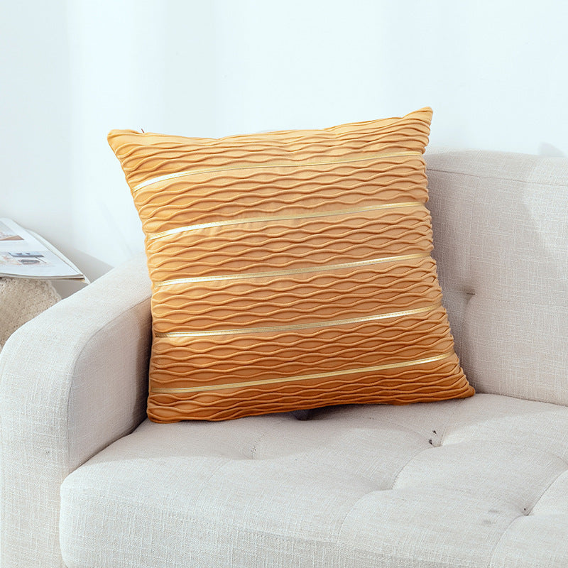Luxury Striped Velvet Cushion Cover