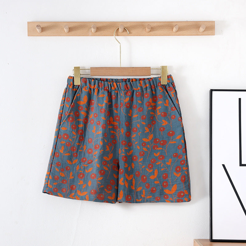 Summer Retro Jacquard Shorts