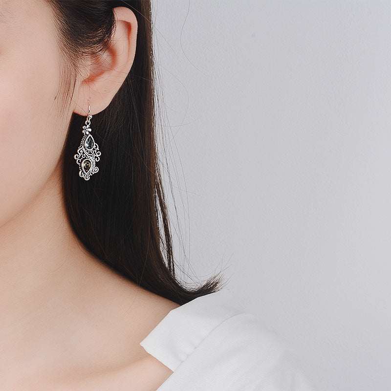 Creative Flower Drop Pear-shaped Earrings