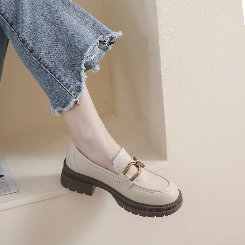Damen-Pumps mit dickem Absatz und weicher Sohle