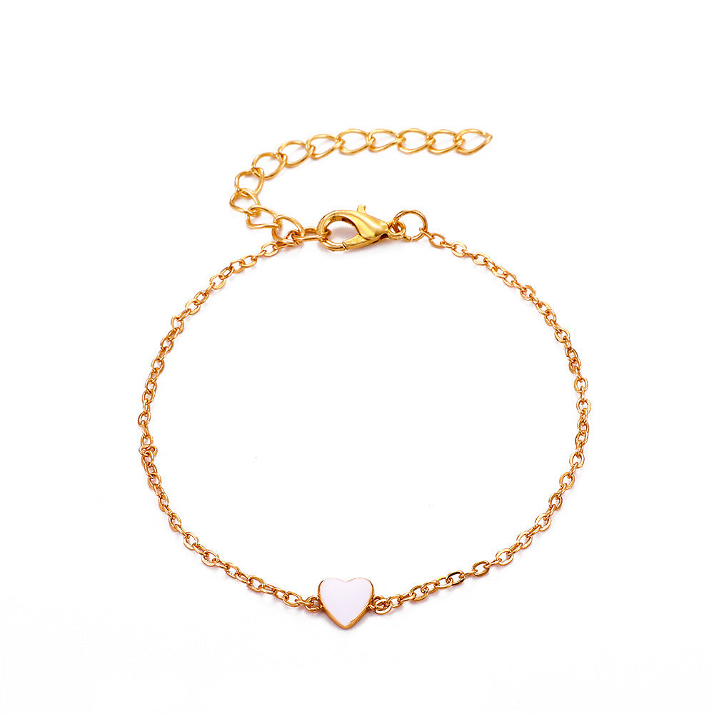 Pfirsichherz Armband, Valentinstagsgeschenk