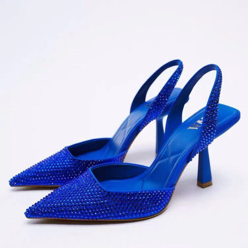Ladies' Evening Shoes, Party Sandals, Women's High Heel Pointed Toe Shoes