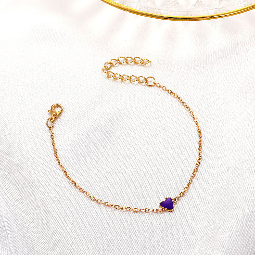 Pfirsichherz Armband, Valentinstagsgeschenk