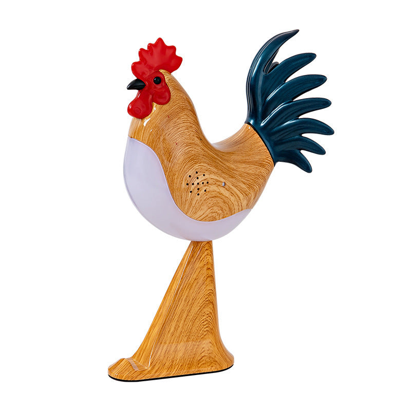 LED Rooster Night Light Touch With Sound Rechargeable Bedside Lamp