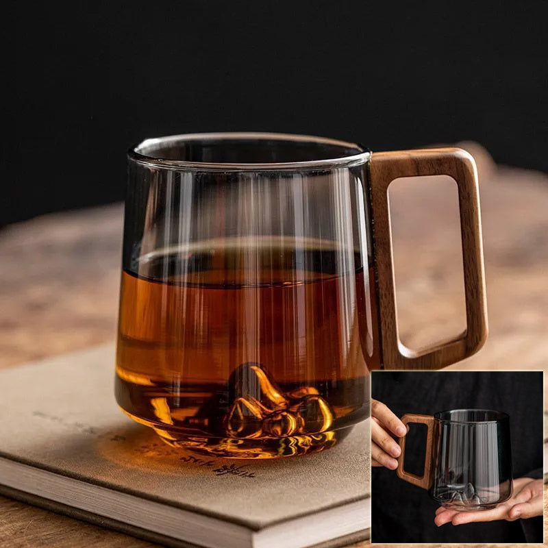 Wooden Handled Large-capacity Drinking Cup