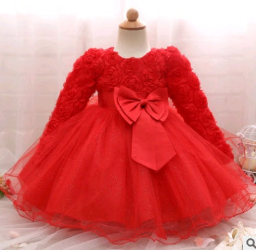 Langärmliges Brautkleid für Kinder