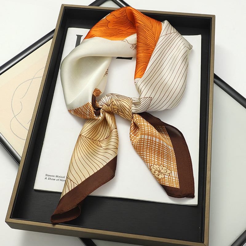 Korean Style Artificial Silk Scarf