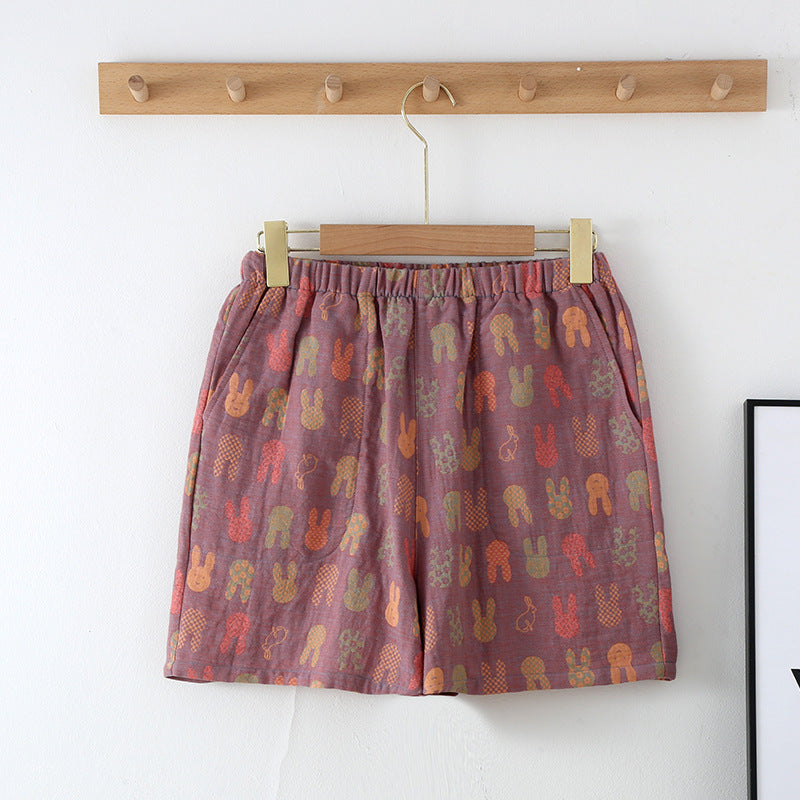 Summer Retro Jacquard Shorts