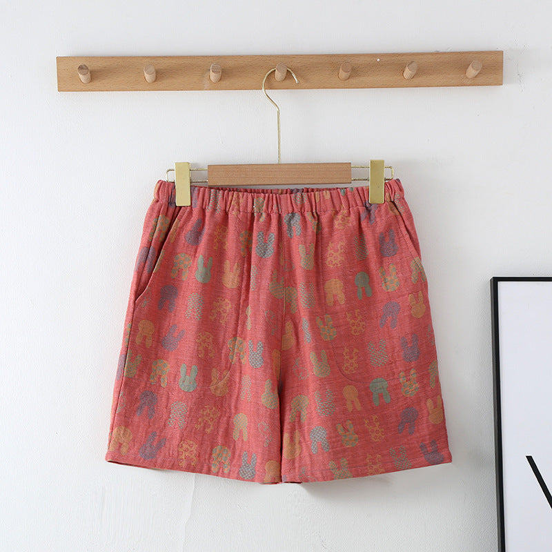 Summer Retro Jacquard Shorts