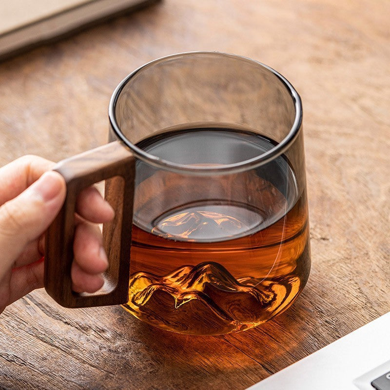 Wooden Handled Large-capacity Drinking Cup