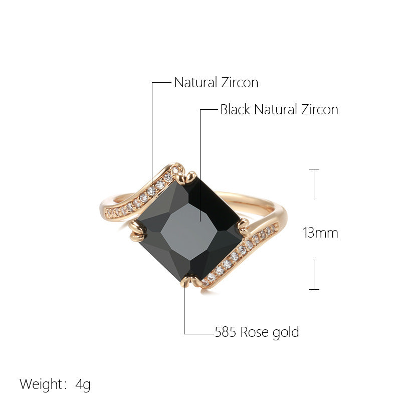 Women's Retro Style Zircon Ring