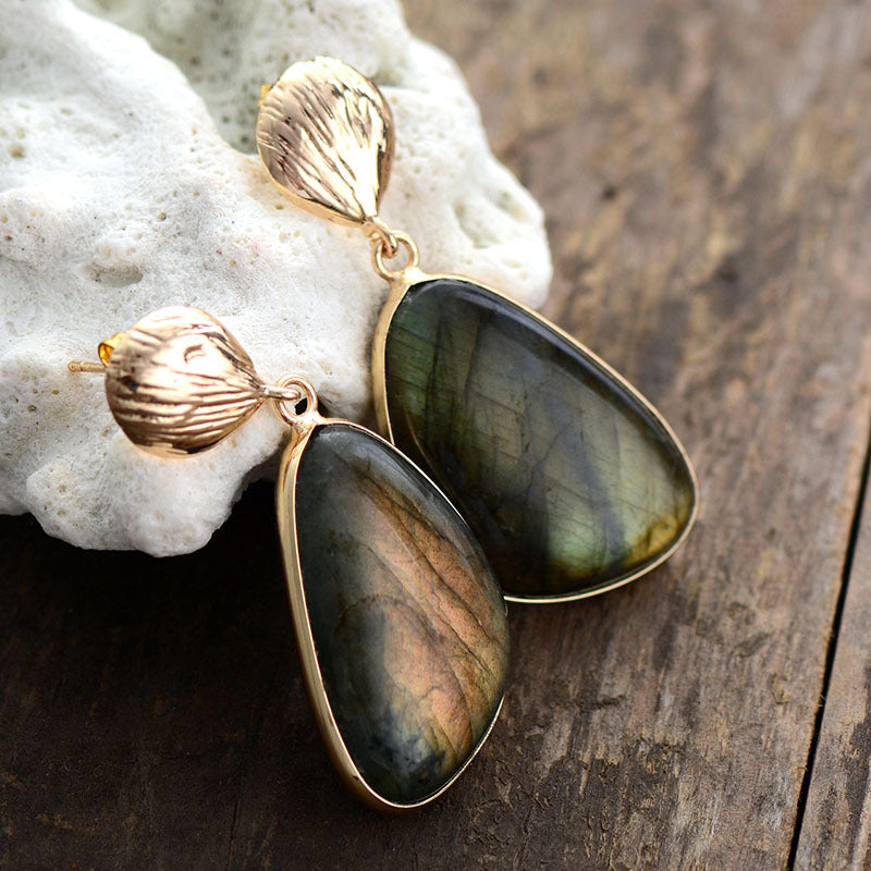 Labradorite Earrings