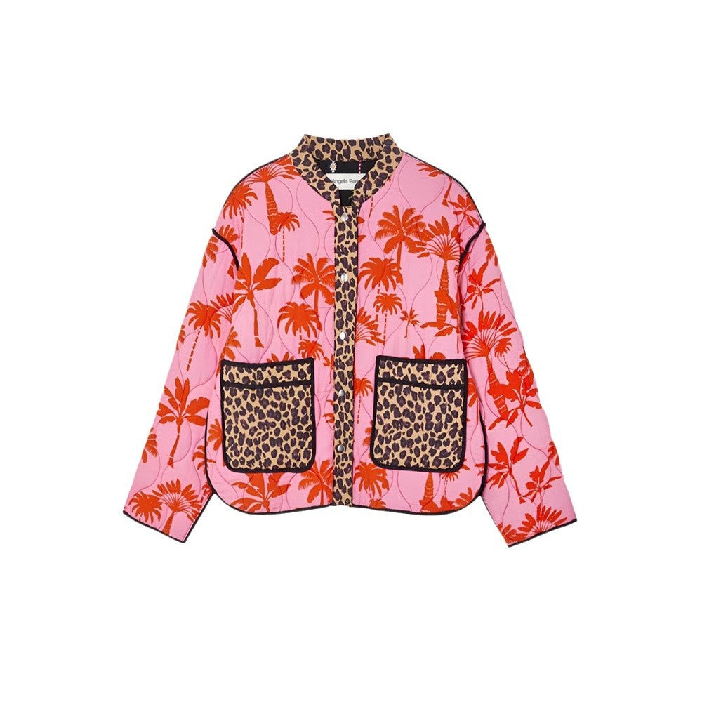 Stitched Cotton-padded Summer Jacket