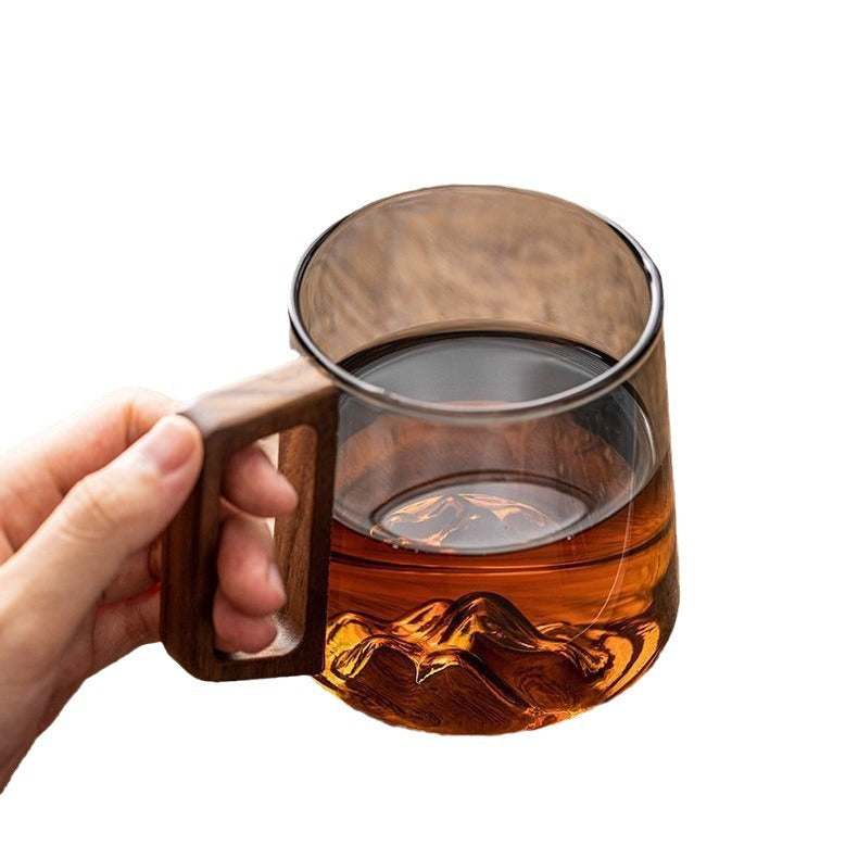 Wooden Handled Large-capacity Drinking Cup