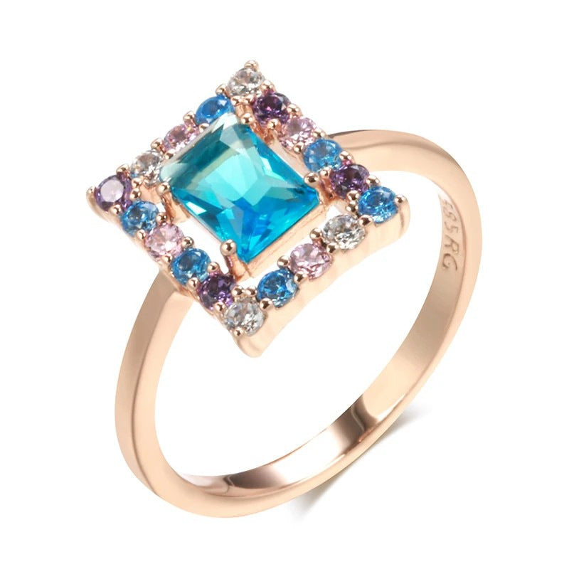Women's Retro Style Zircon Ring