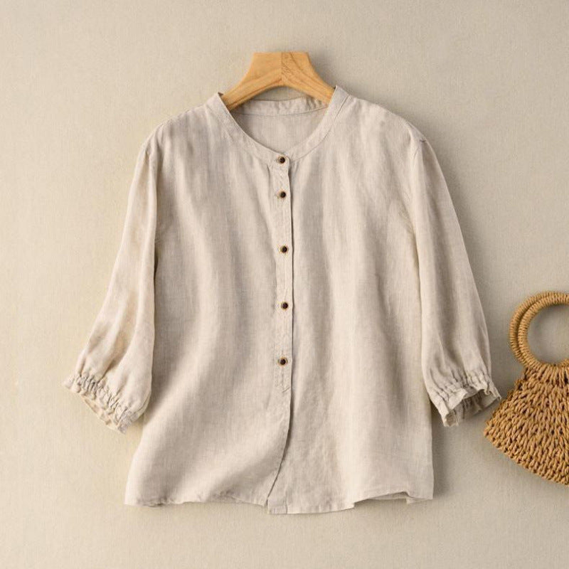 Damen Sommerbluse im Retro-Stil