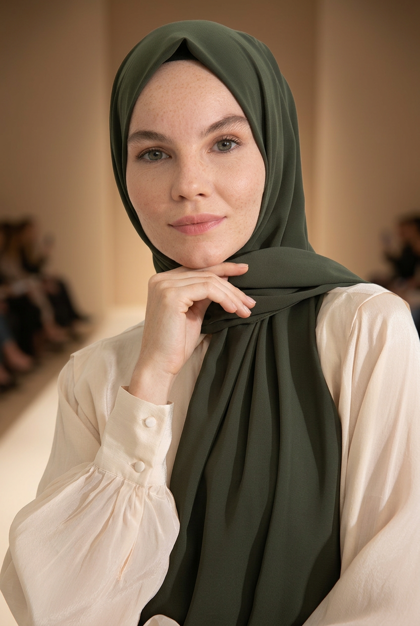 Premium Turkish Medina Silk Hijab | Khaki | NEOMODEST HIJABS