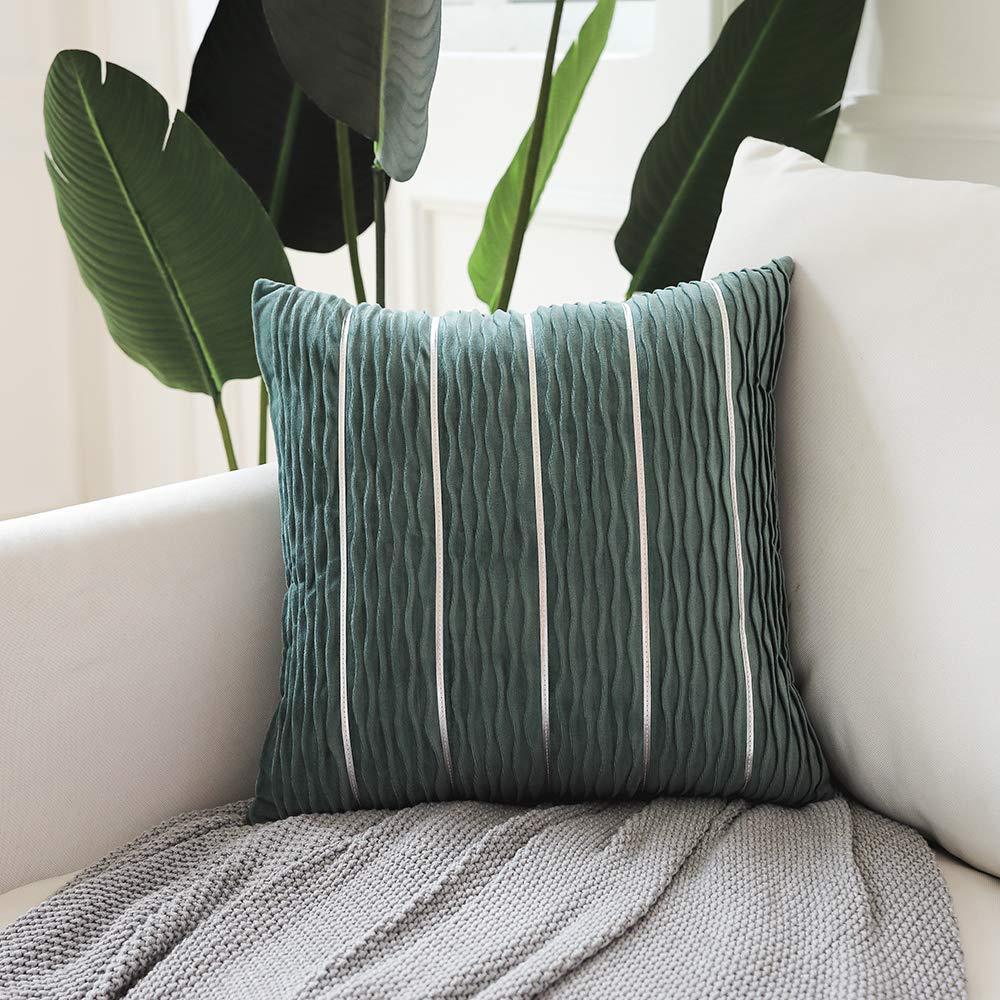 Luxury Striped Velvet Cushion Cover