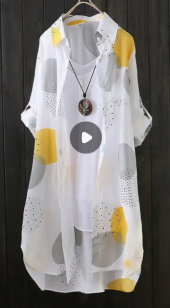 Geometric Printed Blouse For Women