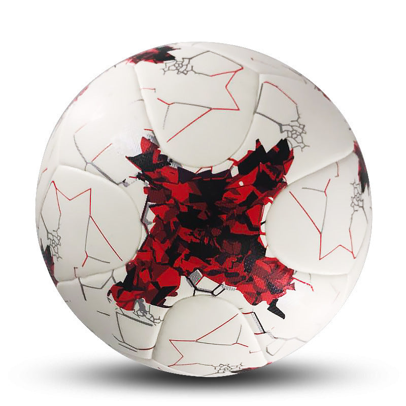 Adult & Children’s Soccer Training Ball - White red / NO.5 - Soccer ball
