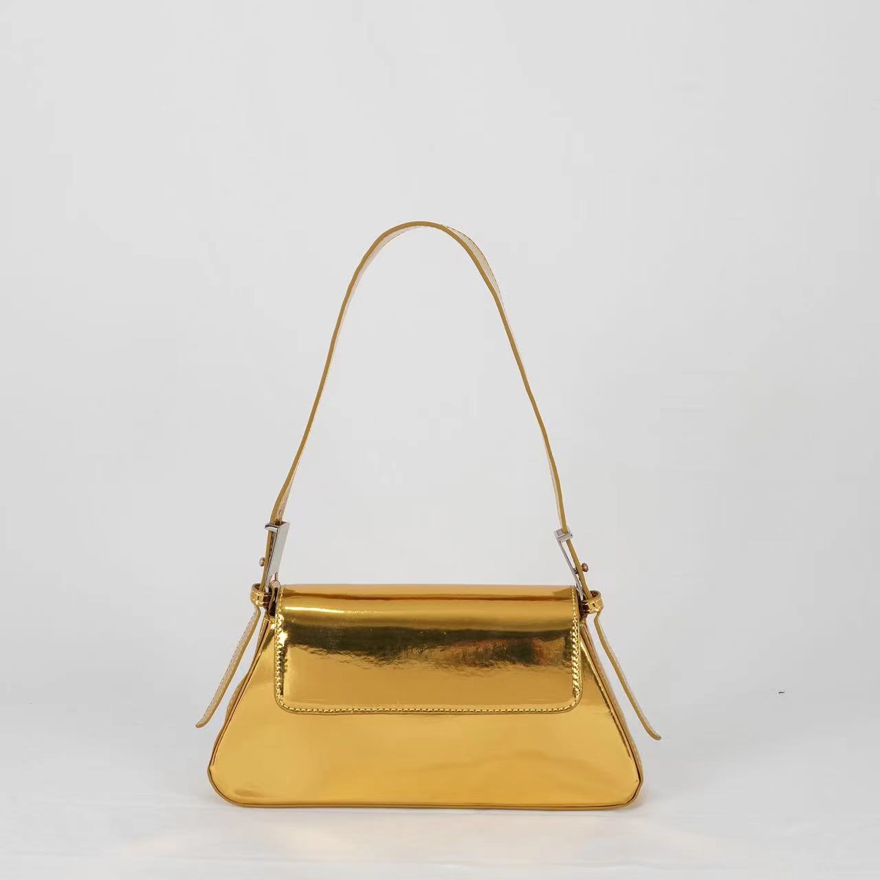 All-match Shoulder Bag - Gold - Bag