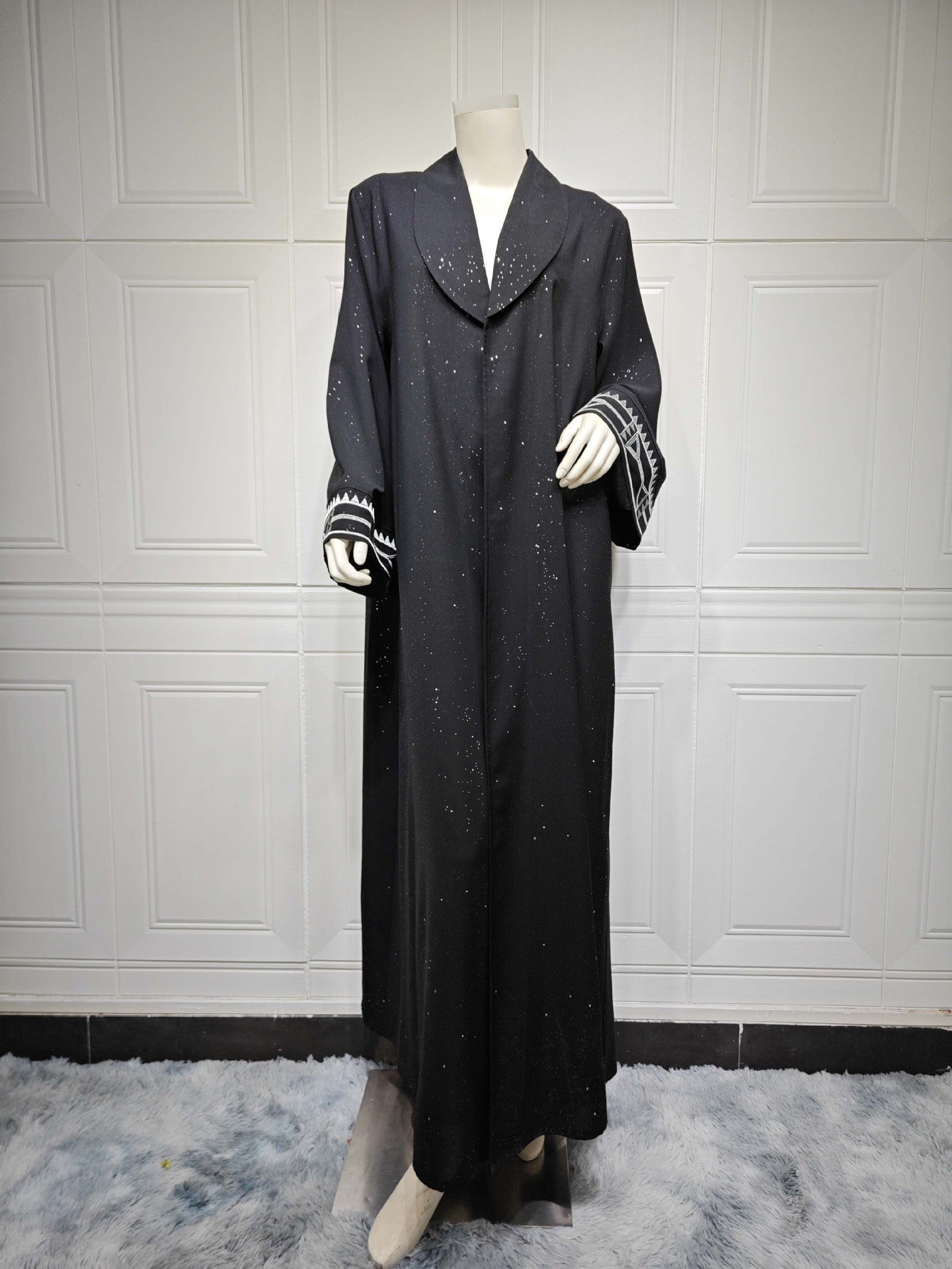 Arab Women’s Abaya Robe Islamic Clothing Modest Fashion - Black / L - Abaya