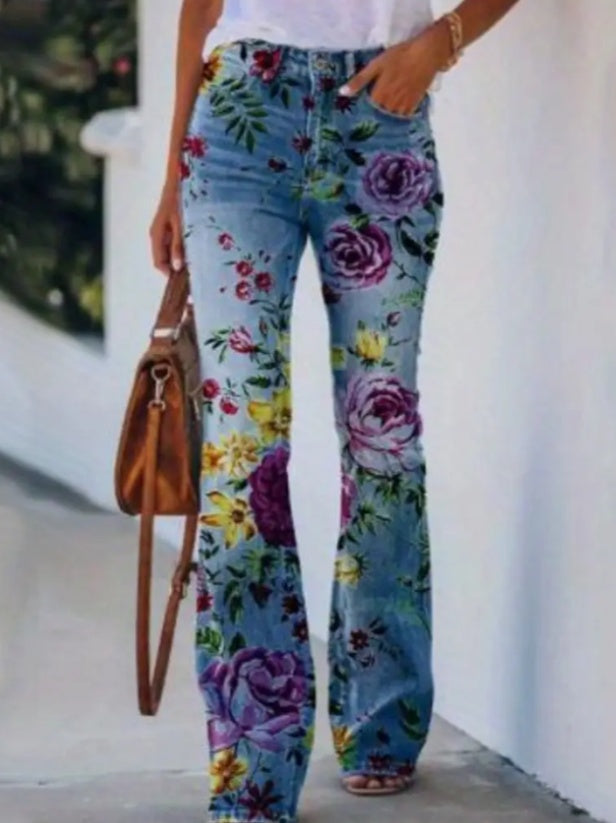 Women's Printed Jeans