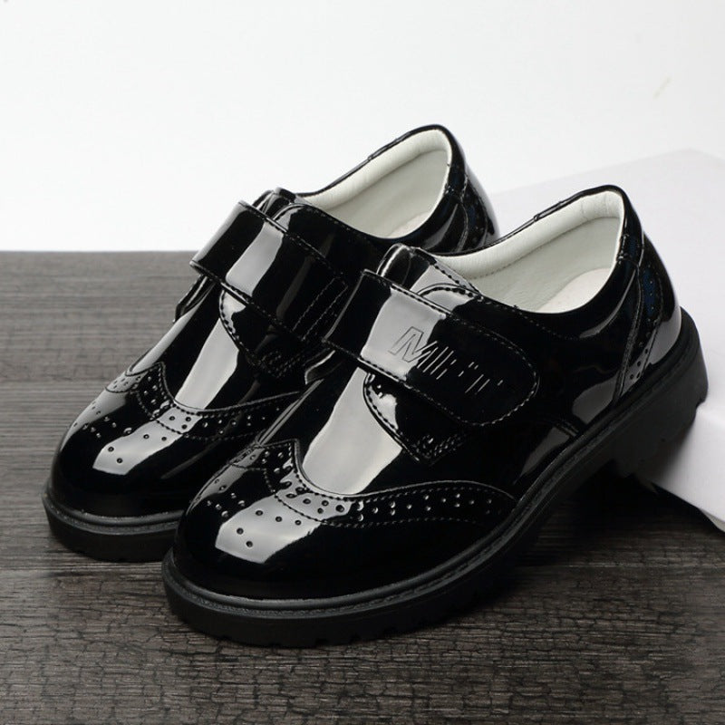 Boys Leather Shoes Kids’ Campus Black British Style Shoes - Kids’ shoes