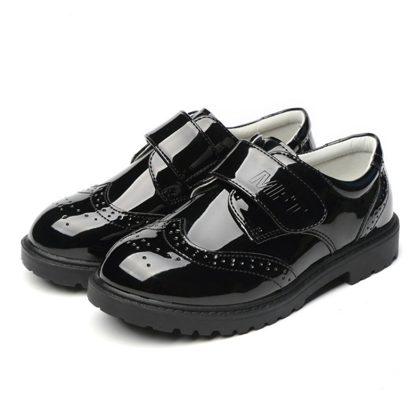 Boys Leather Shoes Kids’ Campus Black British Style Shoes - Kids’ shoes