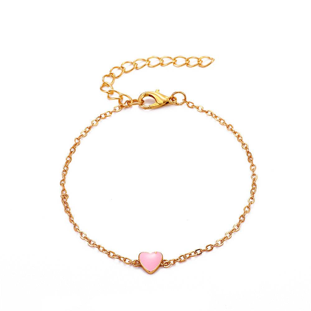 Pfirsichherz Armband, Valentinstagsgeschenk