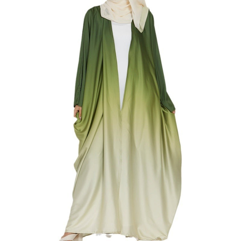 Elegant Tie-dye Gradient Abaya